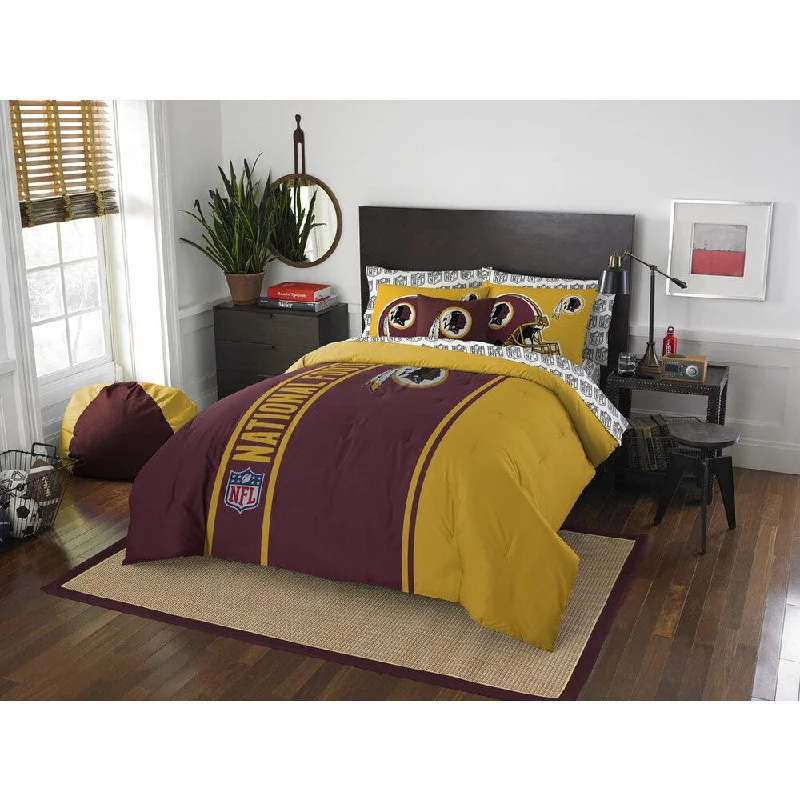 minimalist platform bed with under-bed storage-The Northwest Company NFL Washington Redskins Full 7-piece Bed in a Bag with Sheet Set