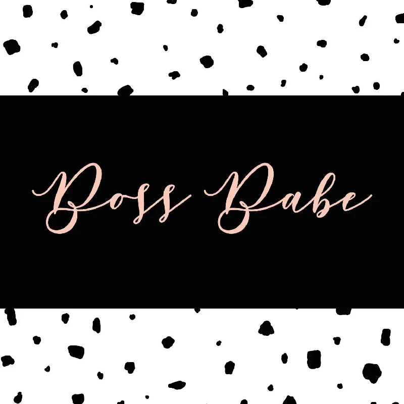 Wall decor with cyberpunk themes-Boss Babe By Anna Quach - Black