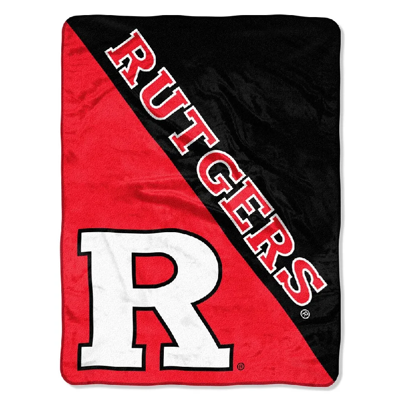 Digital print throw blanket-COL 659 Rutgers Halftone Micro Throw