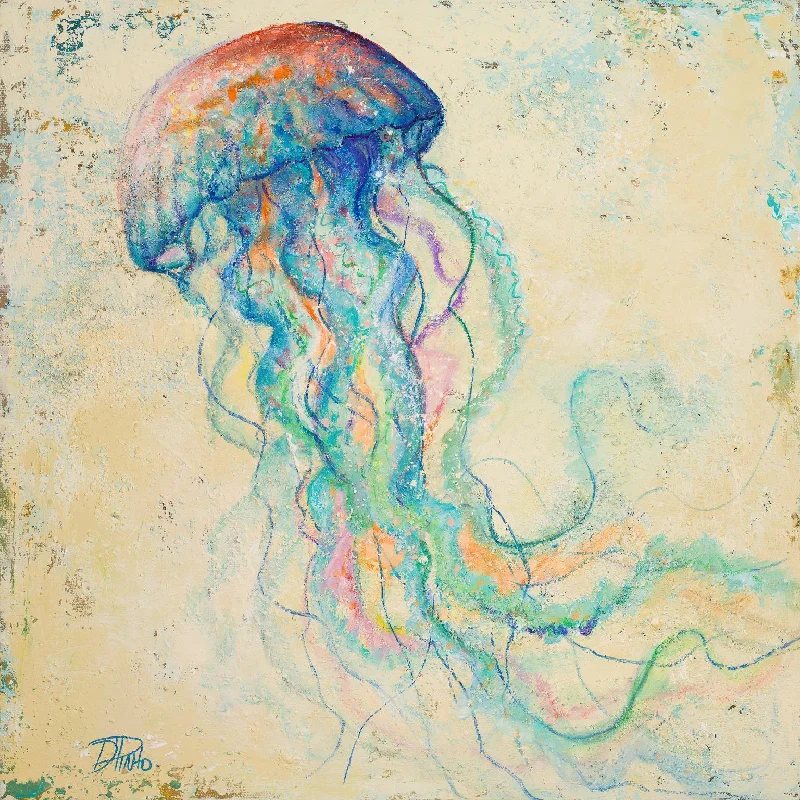 Wall decor with photo grids-Creatures Of The Ocean I By Patricia Pinto - Beige