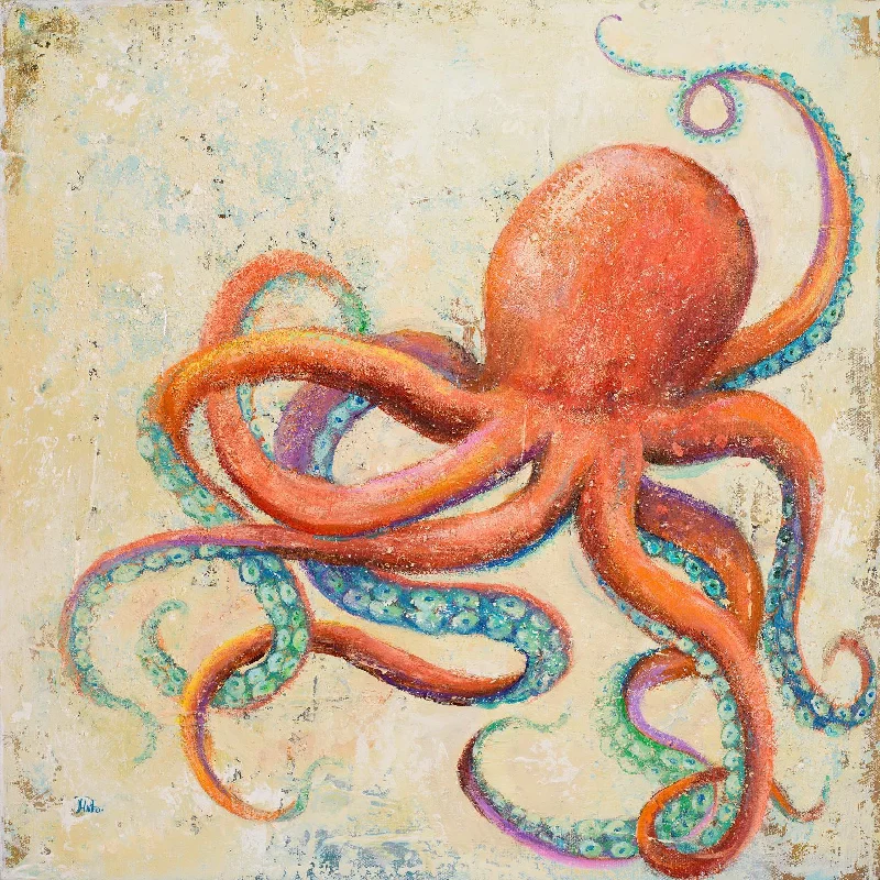 Wall decor with gallery walls-Creatures Of The Ocean II By Patricia Pinto - Orange