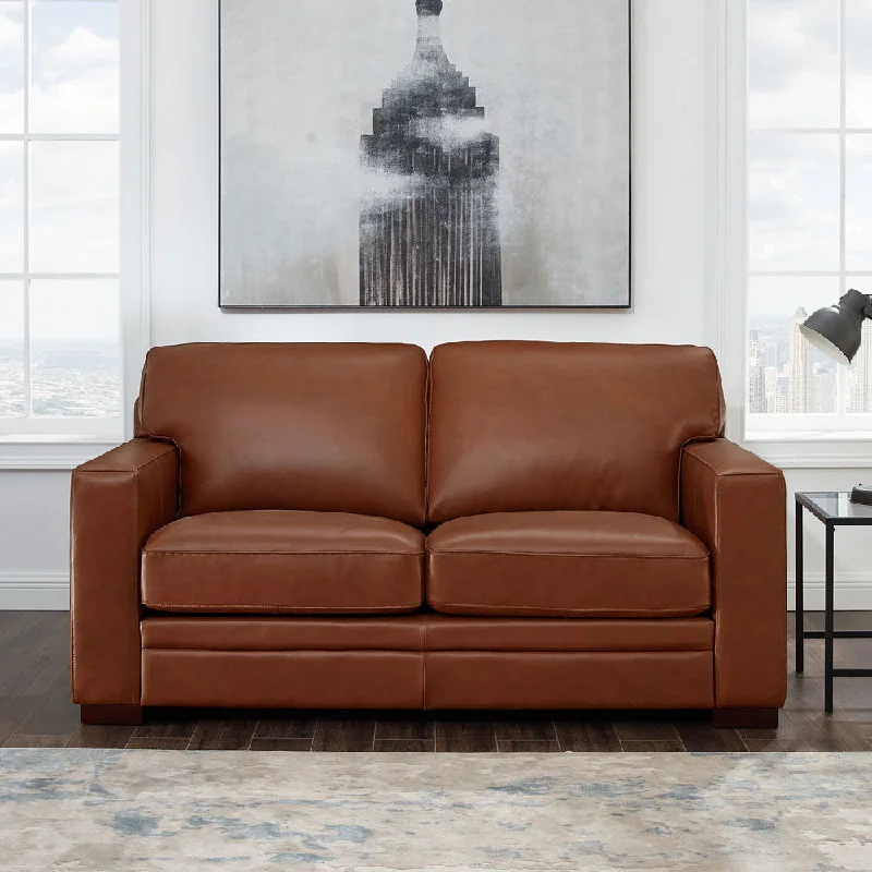 modern sectional sofa for stylish living -Dillon - Leather Loveseat