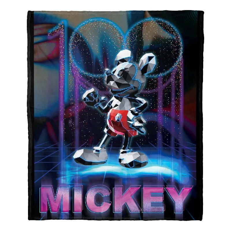 Cashmere throw blanket-Disney D100 Mickey One Hundred Silk Touch Throw Blanket