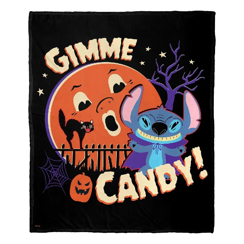 Yellow throw blanket-Disney Lilo & Stitch Gimme Candy Silk Touch Throw Blanket