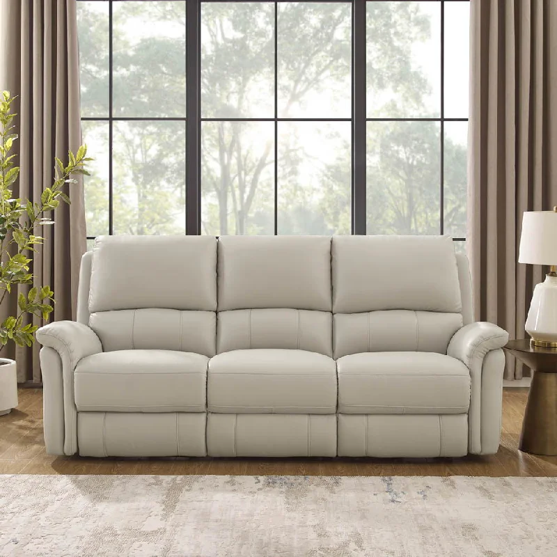 stylish leather sectional sofa -Erindale - Power Headrest Zero Gravity Reclining Sofa - Off White