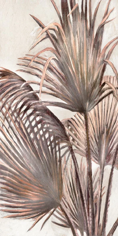 Wall decor with geodes-Framed - Sedona Palm II By Merri Pattinian - Pearl Silver