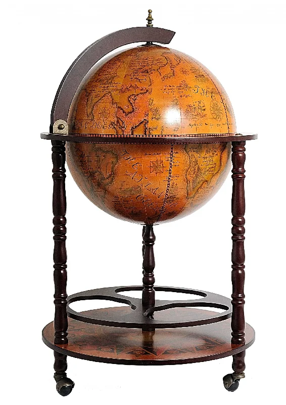 Globe Drink Cabinet - Walnut