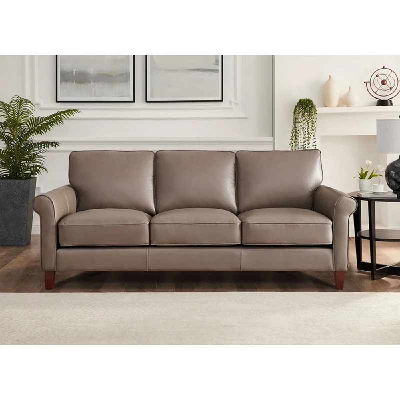 velvet sofa with classic design -Laguna - Leather Sofa