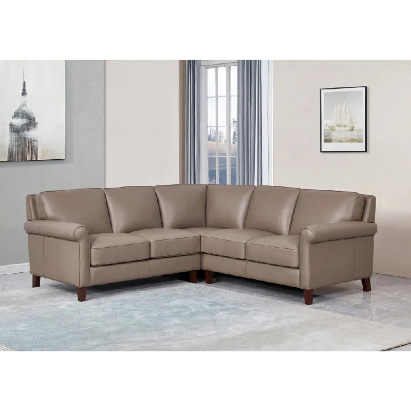 modular sectional sofa -Laguna - Sectional Leather - Brown