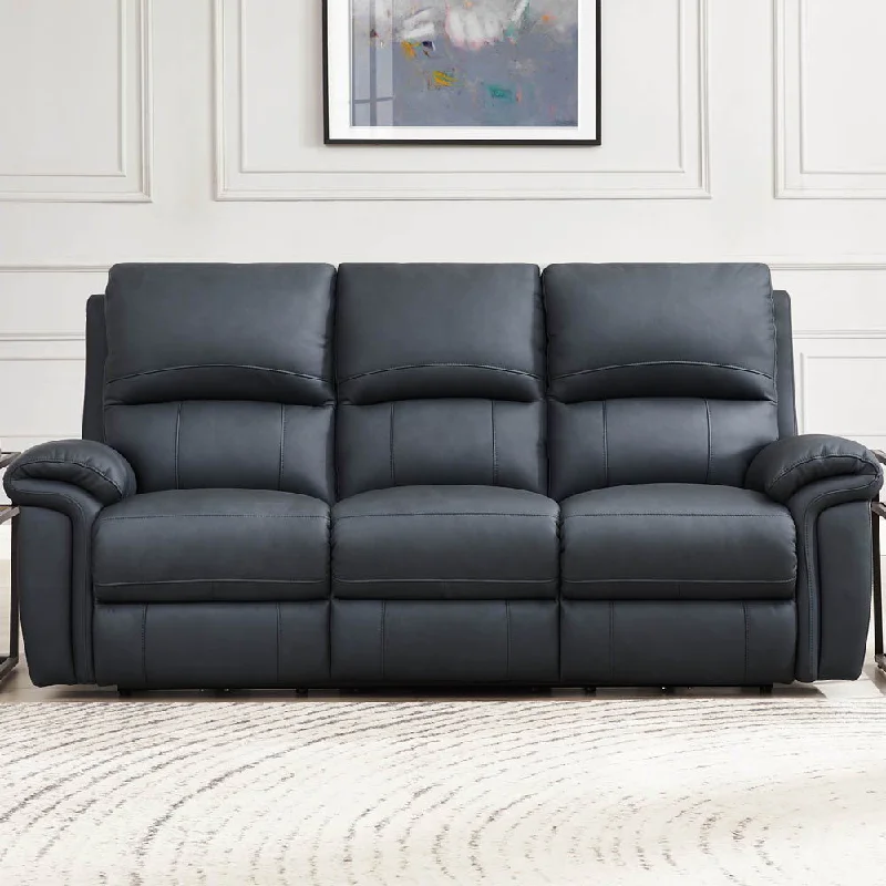 sofa for modern living room -Monica - Power Zero Gravity Reclining Sofa - Gunmetal