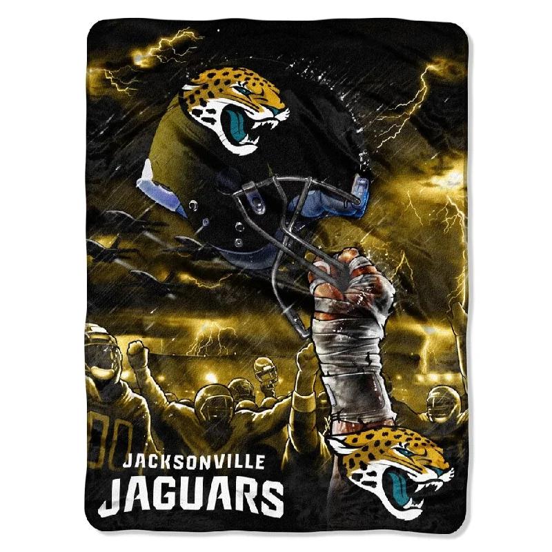 Vintage throw blanket-NFL Jacksonville Jaguars Rachel Sky Helmet Throw