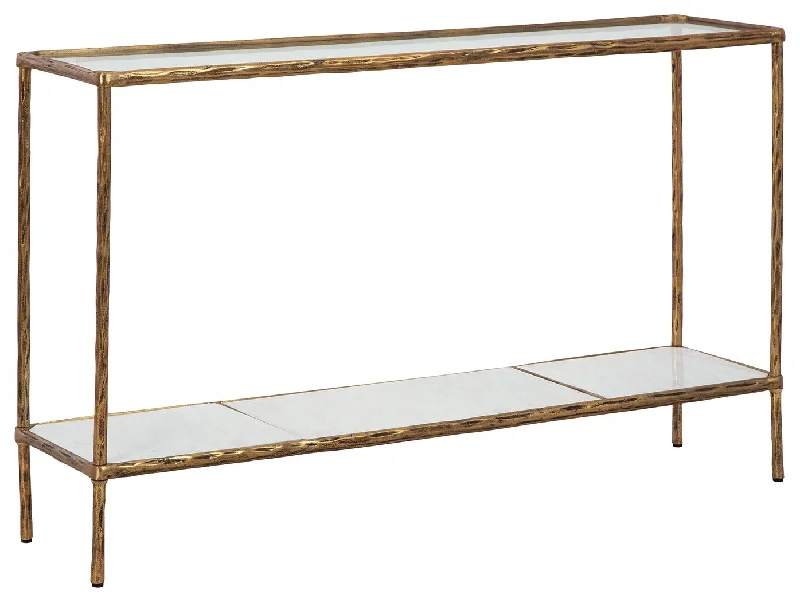 comfortable velvet sofa for home -Ryandale - Console Sofa Table