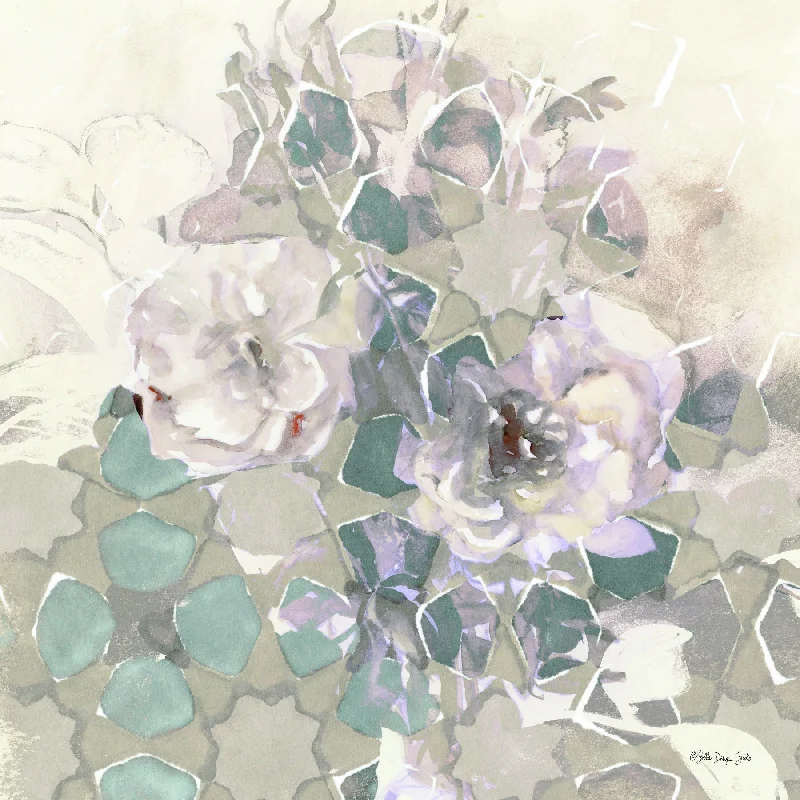 Wall decor with timeless appeal-Small - Transitional Blooms 2 By Stellar Design Studio - Pearl Silver