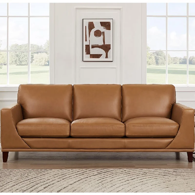 sectional sofa with extra cushions -Soma - Leather Sofa