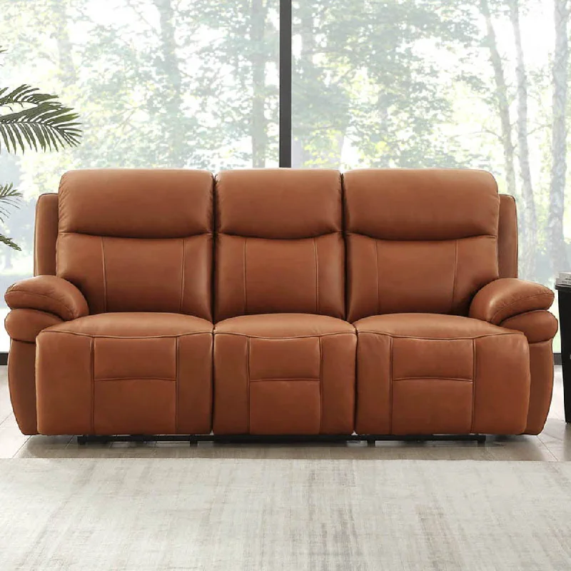 sofa for open plan living room -Springdale - Power Headrest Zero Gravity Reclining Sofa - Brown