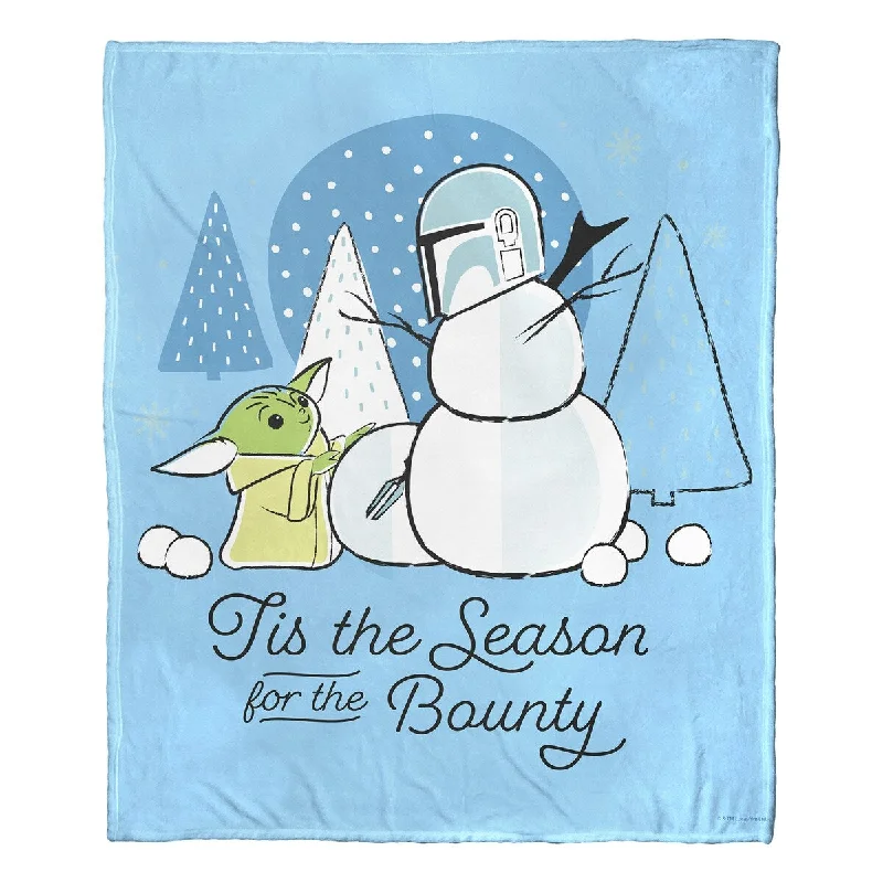 Lint-free throw blanket-Star Wars: The Mandalorian Bounty Season Silk Touch Throw Blanket