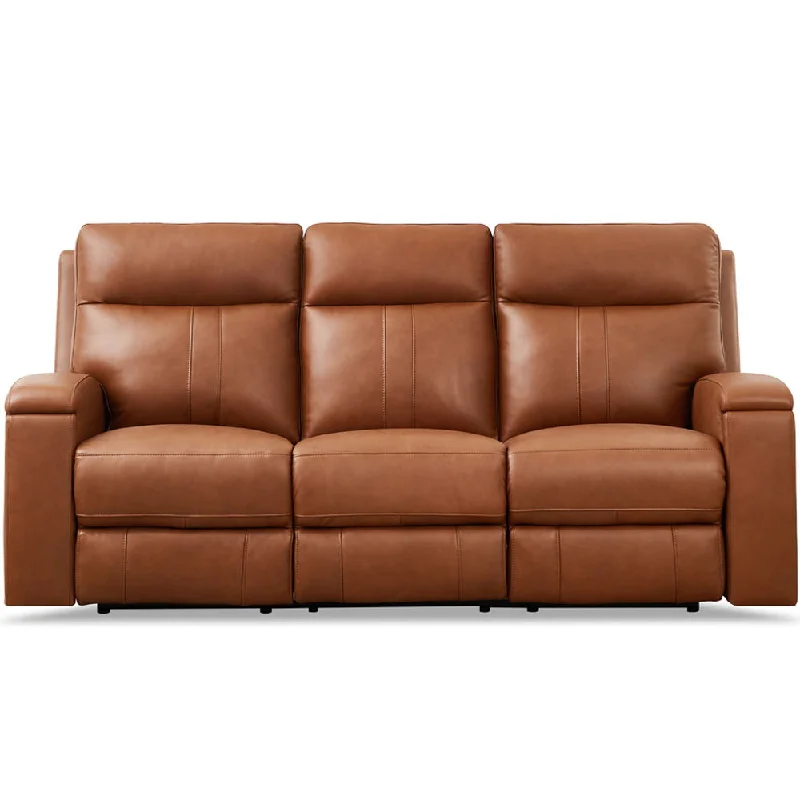 comfortable sofa for living room -Venice - Power Headrest Zero Gravity Reclining Sofa - Brown